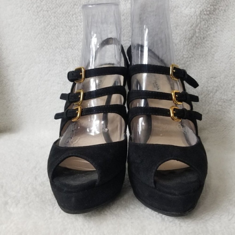 Prada 3 strap slingback heels - Picture 3 of 8